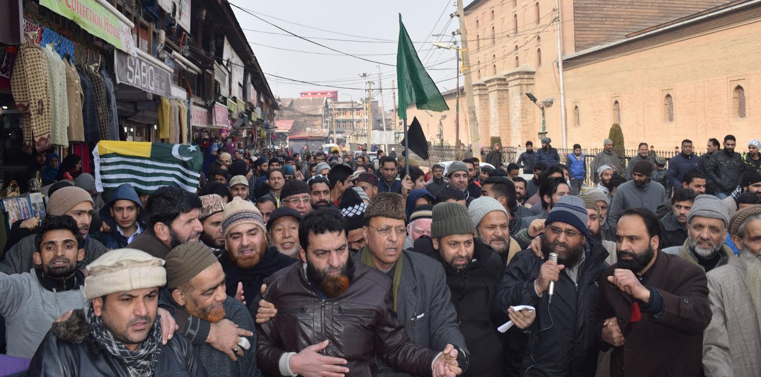 Joint resistance leaders hold protest