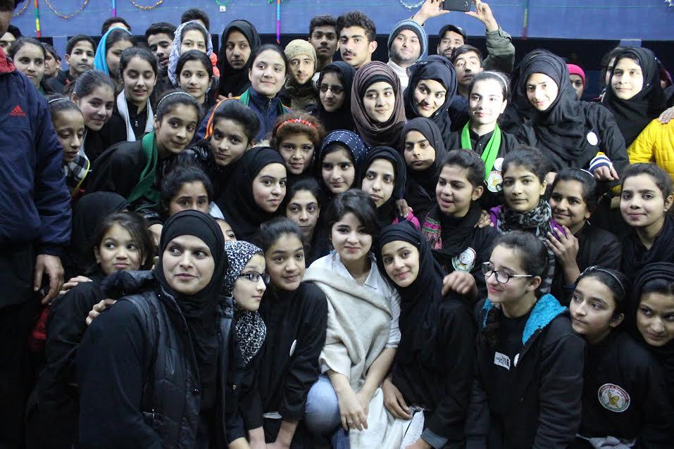 Dangal girl Zaira Wasim interacts with sportspersons at Jammu