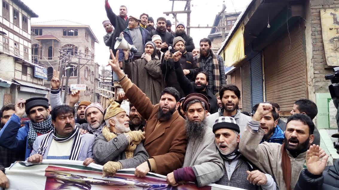 United Resistance Leaders staged protest against Gawkadal massacre