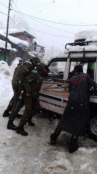 Amid snowfall in Valley