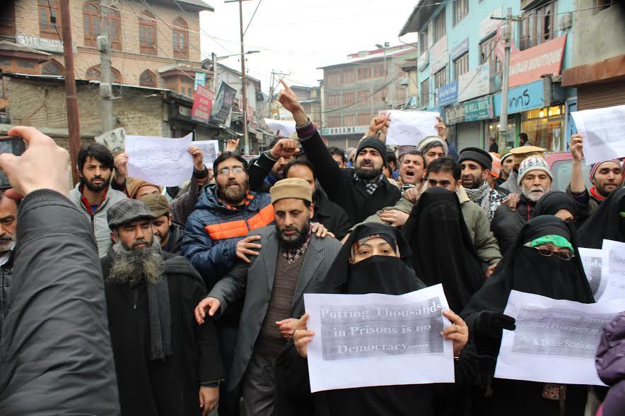 Resistance leaders protest against Sainik, Pandit colonies