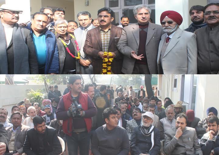 PDP felicitates Bhat, Mir, Mansoor