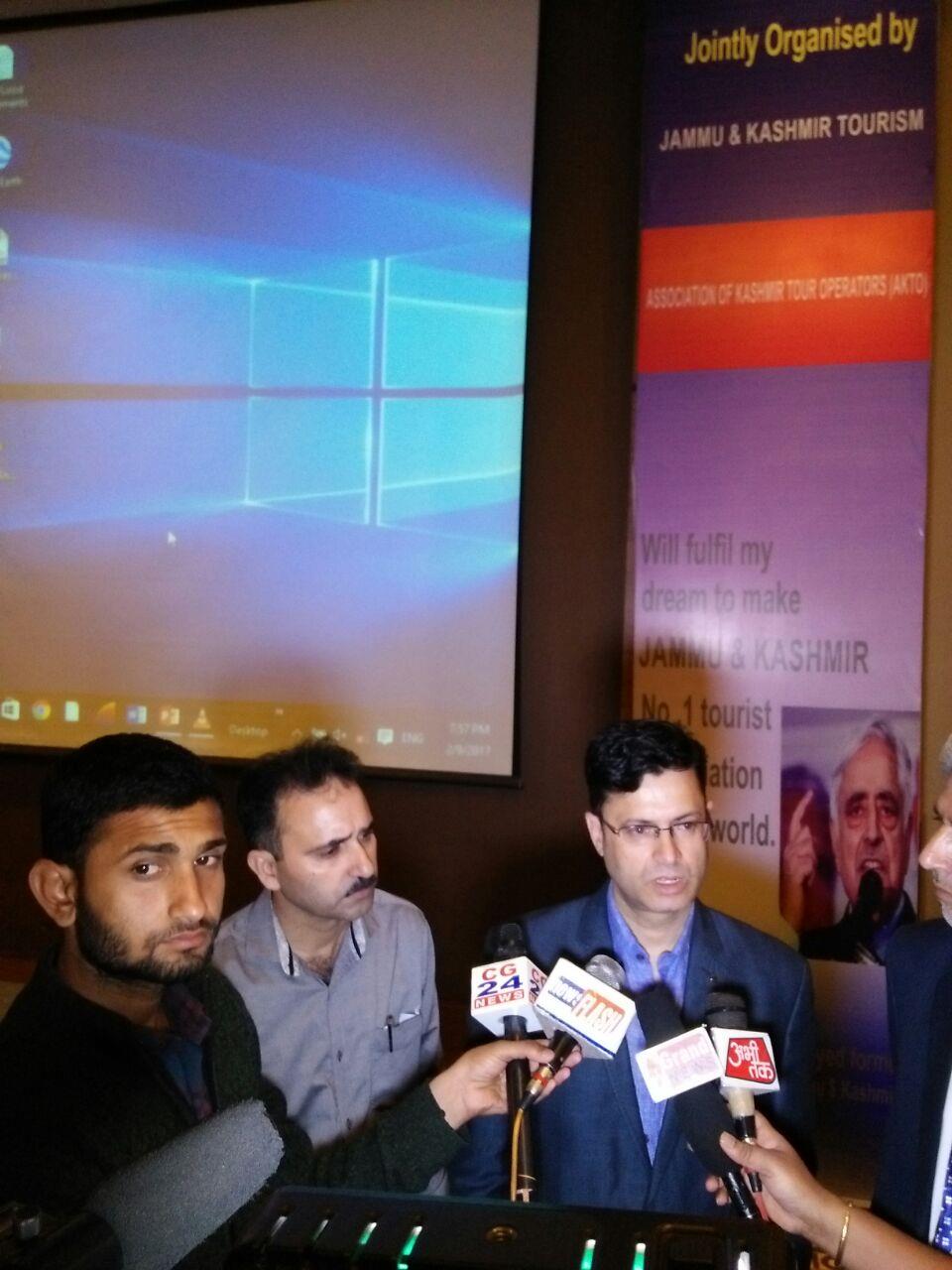 In a bid to promote tourism in Kashmir;