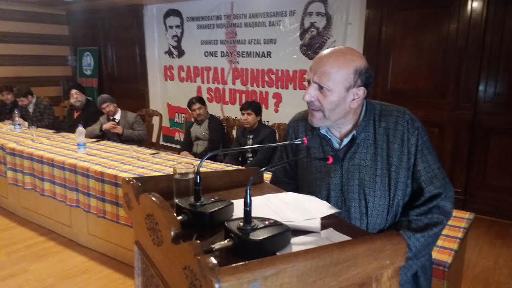 AIP organises seminar to pay tributes to Maqbool Bhat, Afzal Guru