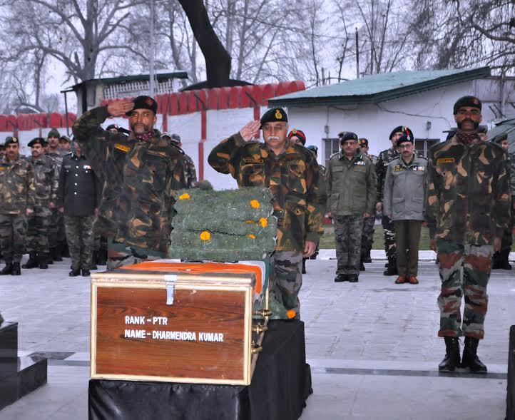 Army pays tributes to four soldiers killed in Kashmir gunfights