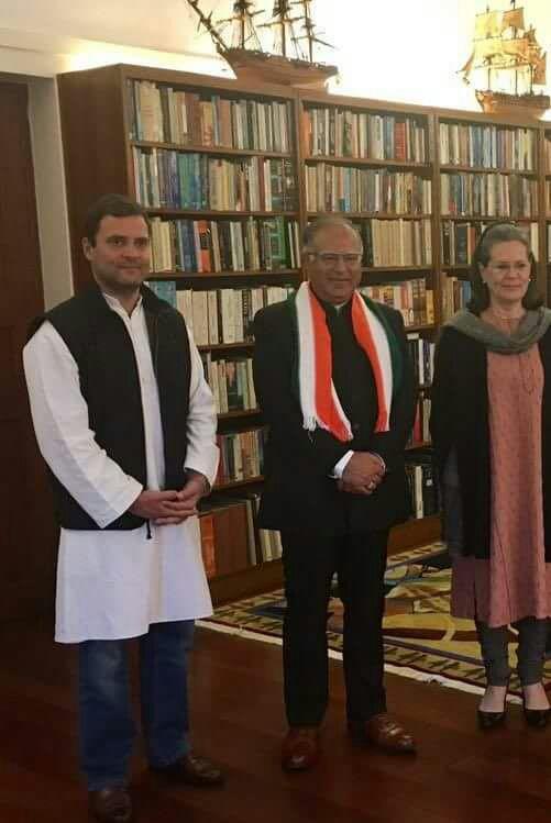 Karra joins Congress; Sonia, Rahul welcomes him in party fold