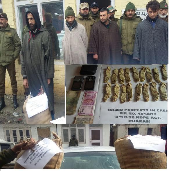 Kupwara police arrests 2 drug peddlers