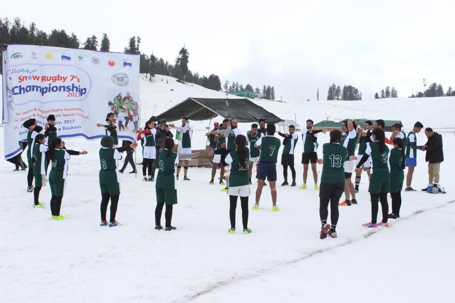 National Snow Rugby Championship concludes at Gulmarg