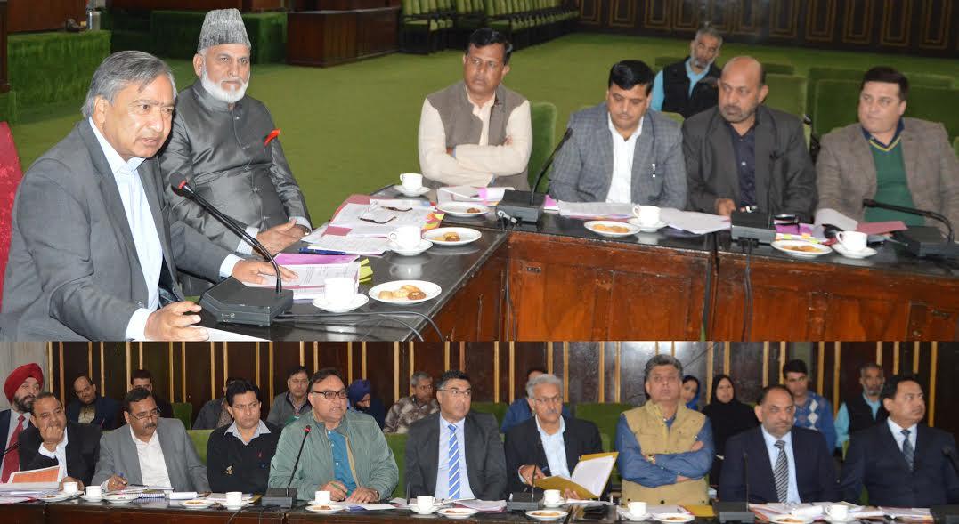 Tarigami chairs Estimates Committee meeting