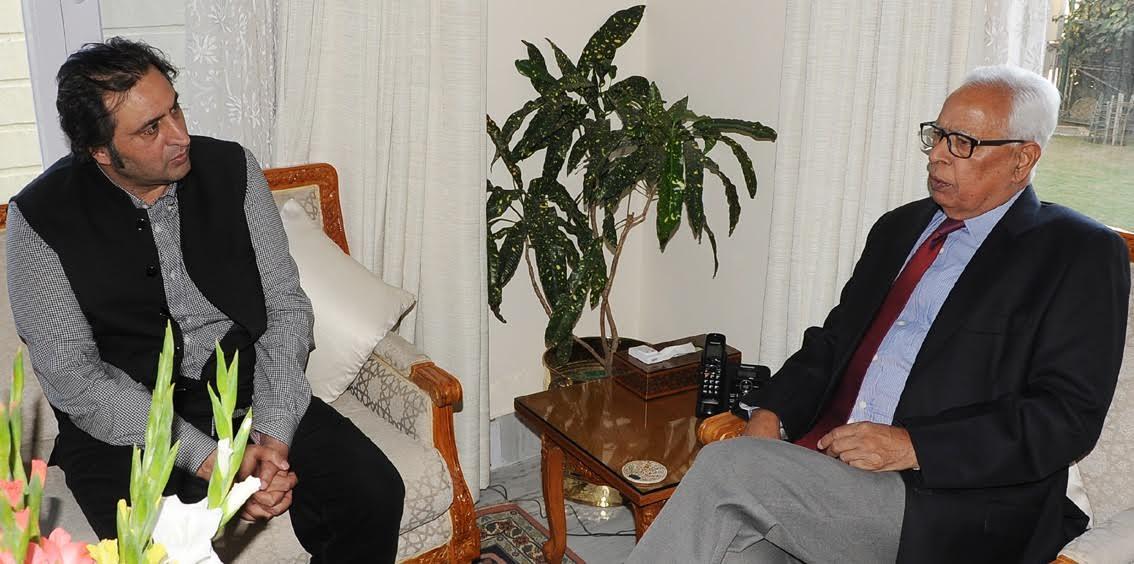 Sajad Lone meets Governor