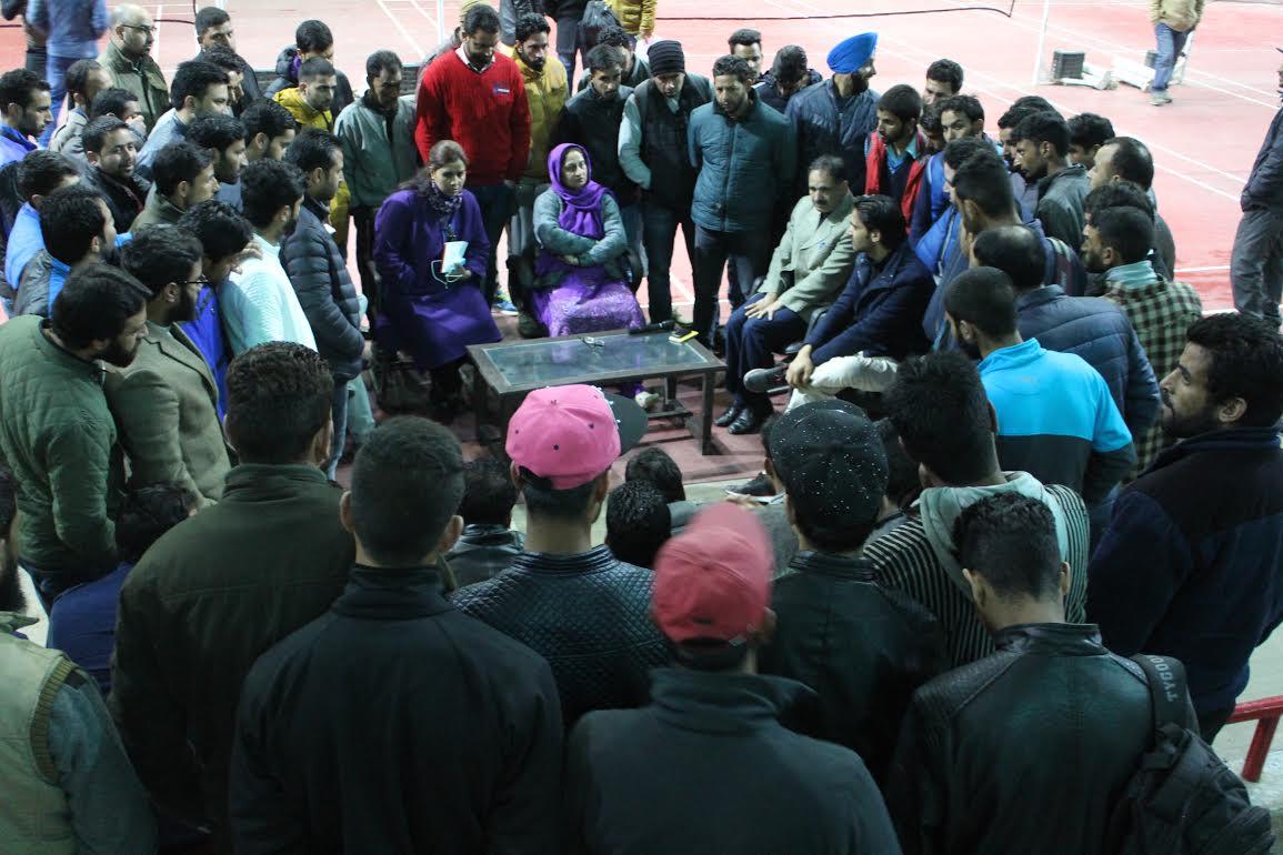Secretary Sports Council held meetings with Srinagar youth