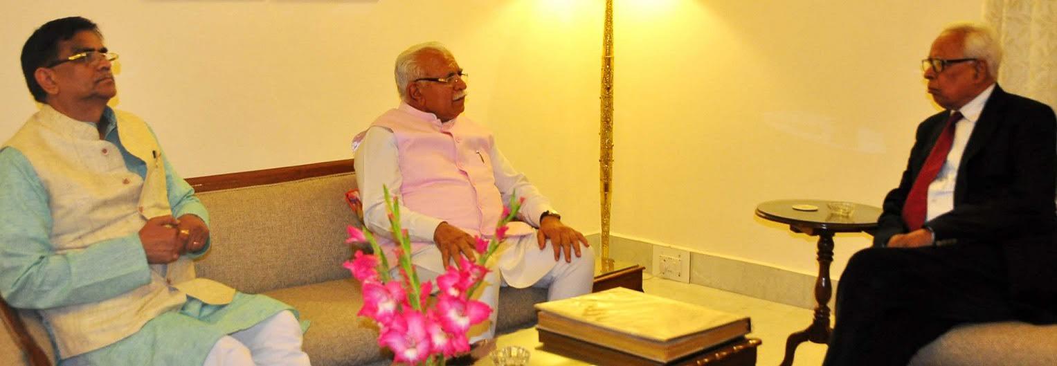 Haryana Chief Minister meets Governor