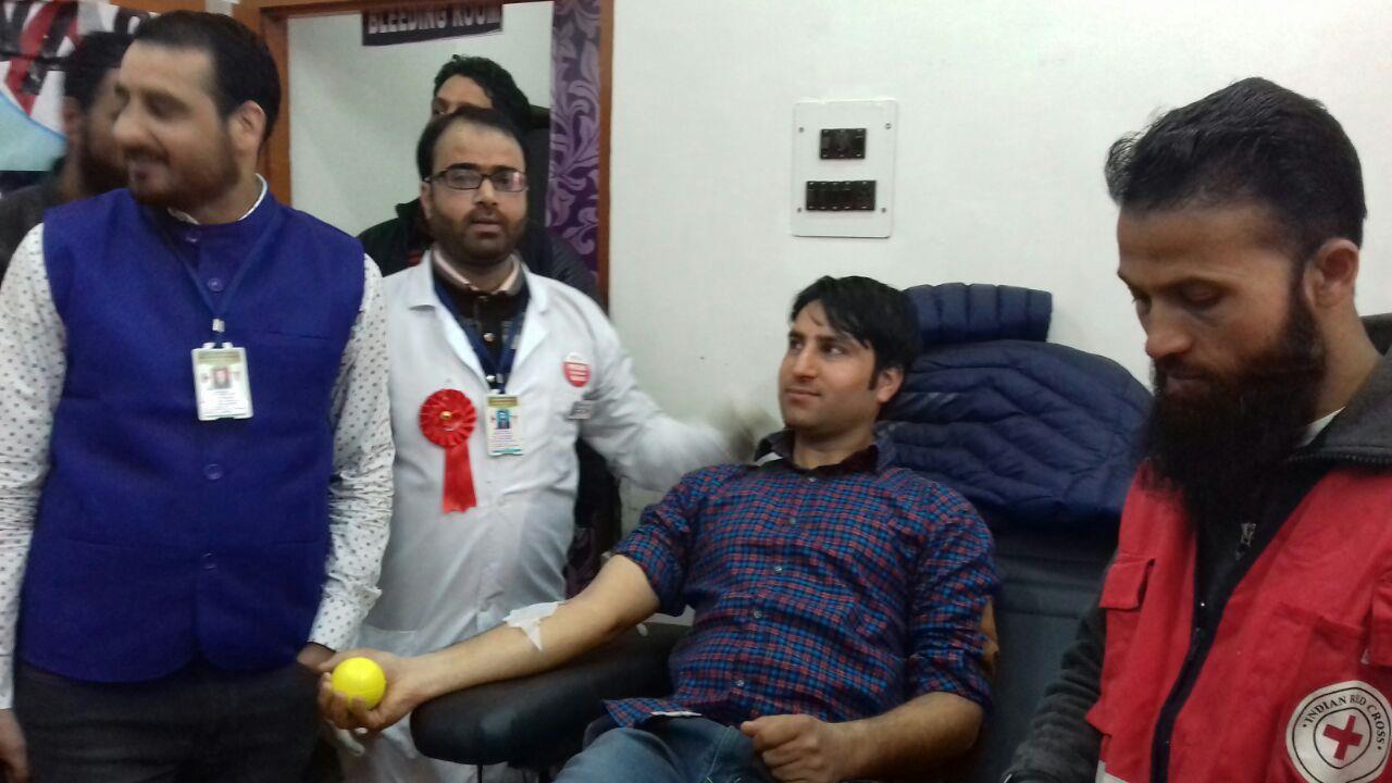 Blood donation camp organized at DH Handwara