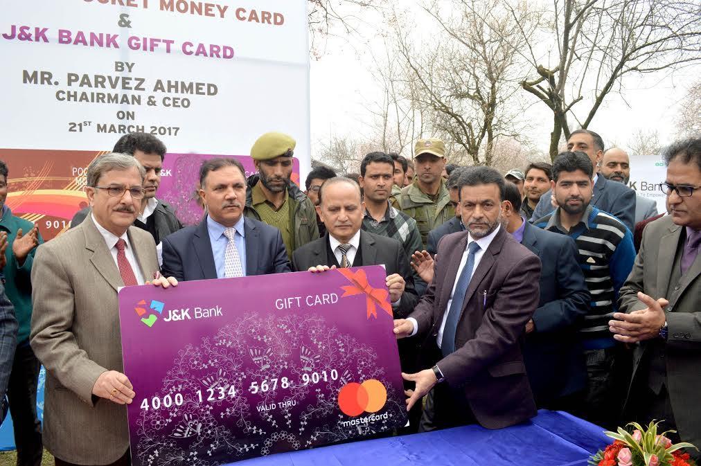JK Bank chairman launches prepaid & pocket money cards