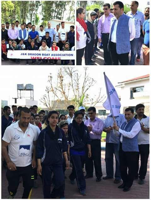 Farooq Shah flags off dragon boat team for Assam
