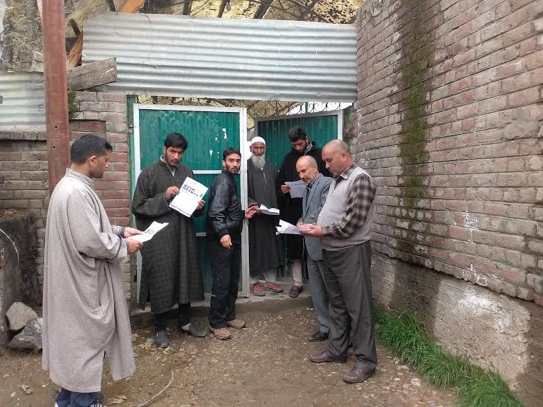 HCJK continues election boycott campaign in different places of Srinagar, Budgam