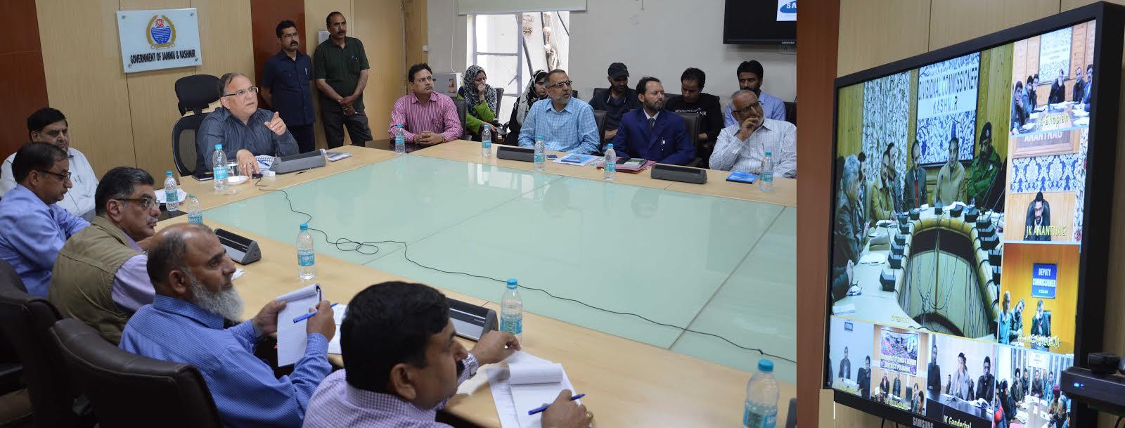 Rains Aftermath: CS reviews situation with Div Com Kashmir, DCs