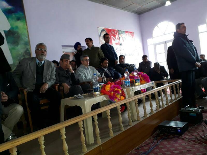 Azad, Omer Mir, Taj Mohi U Din, Karra address by-election meetings