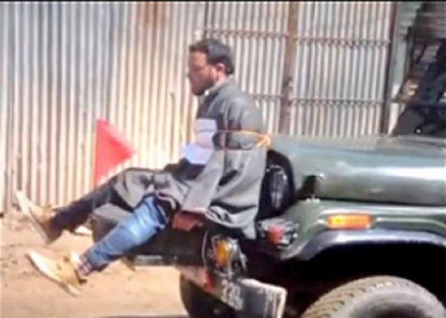 ‘Kashmiri youth tied with Army vehicle’