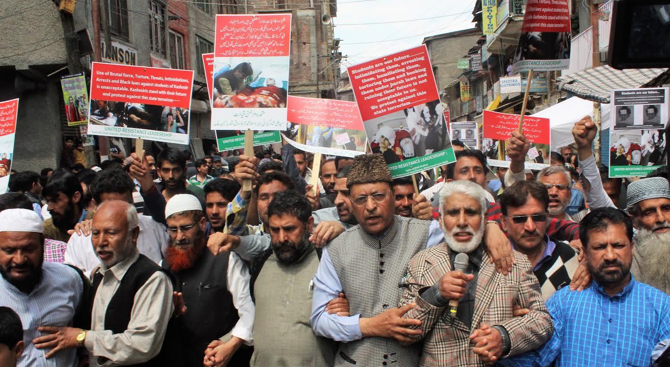 JKLF protests against ‘oppression on students’