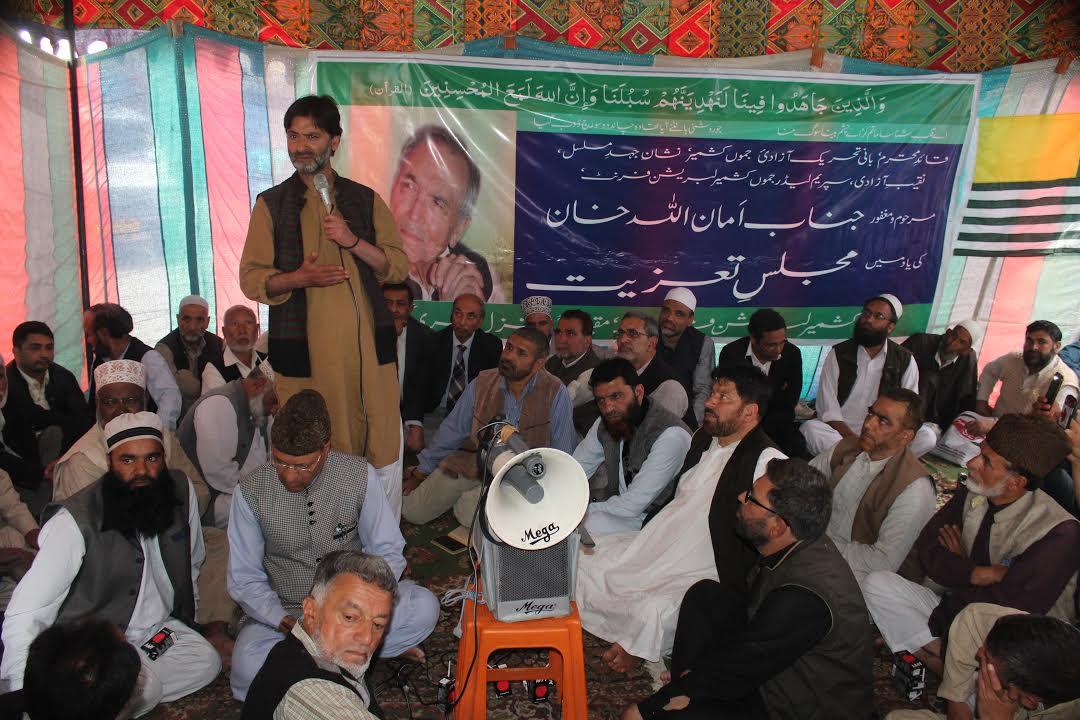 JKLF remembers Aman Ullah Khan on his first death anniversary