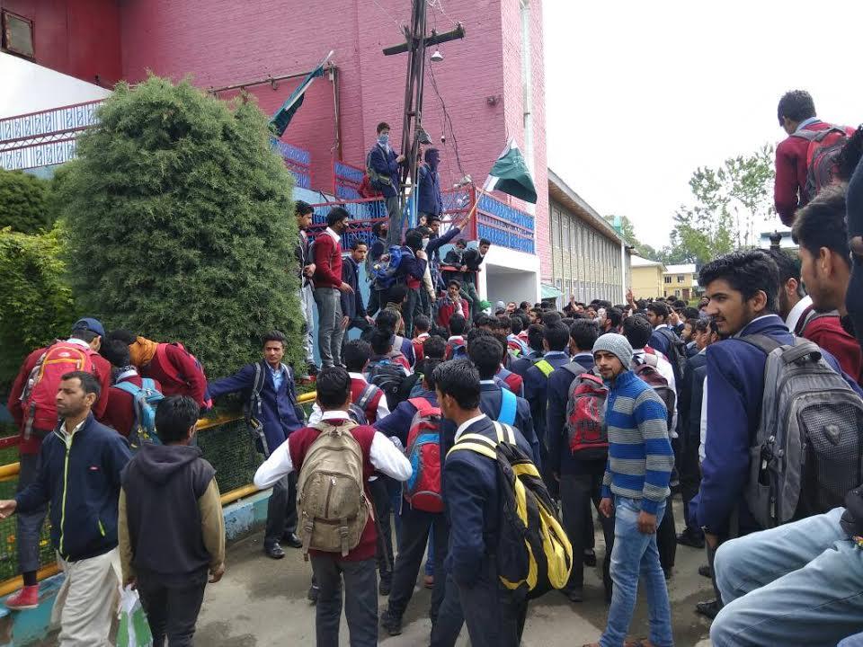 Students protests in Sopore
