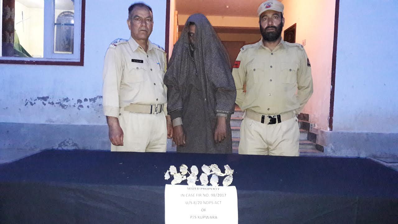 Police arrests drug peddler in Kupwara