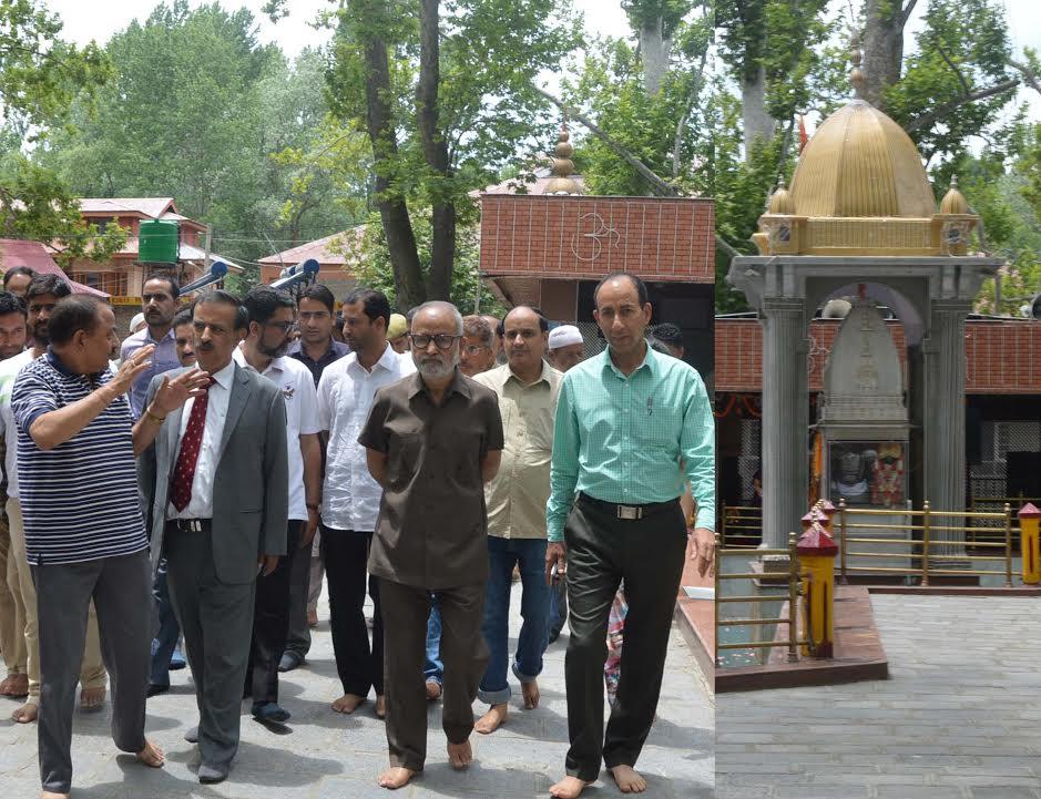 Prof Mattoo reviews Mela Kheer Bhawani arrangements
