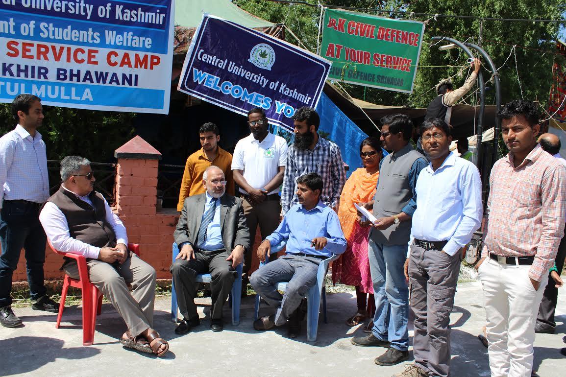 CUK holds social service camp for devotees at Kheer Bhawani