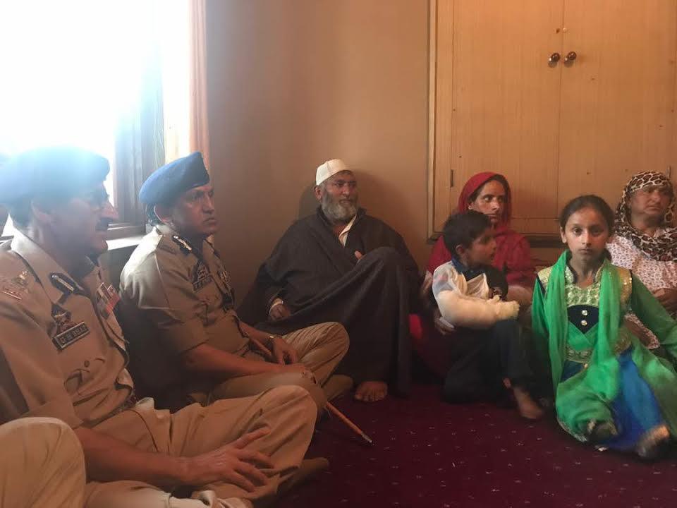 Senior Police Officers visit martyr Constable Tasweer Ahmad’s residence