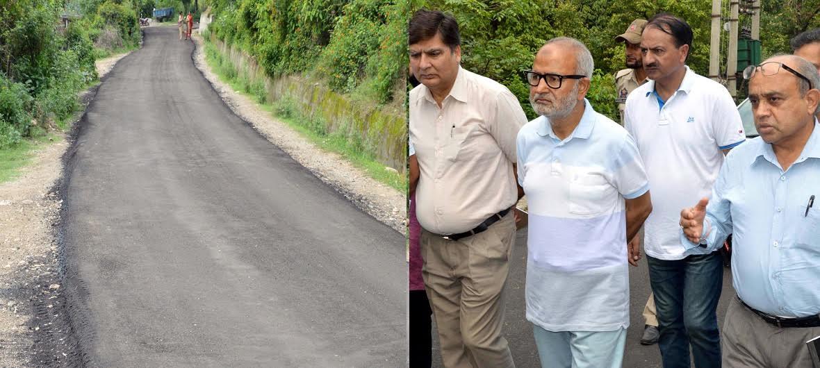 Naeem inspects road upgradation works in Jammu