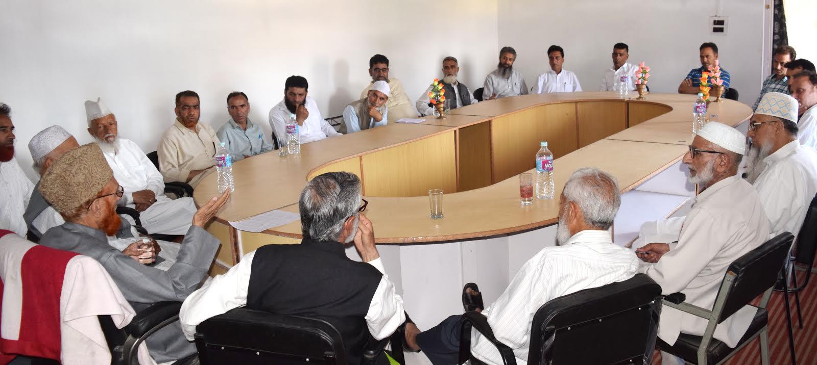 Anjuman-e-Nusrat-ul Islam, Anujaman-e-Auqaf hold joint meet