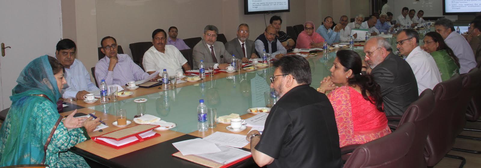 Mehbooba for consolidating JK's educational infrastructure