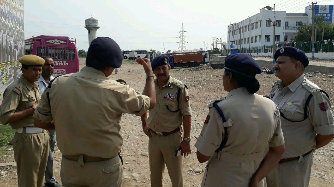 IGP traffic reviews traffic arrangement at yatra base camp Jammu
