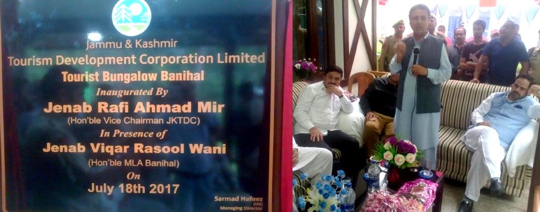 Vice-Chairman JKTDC inaugurates tourist Bungalow at Banihal