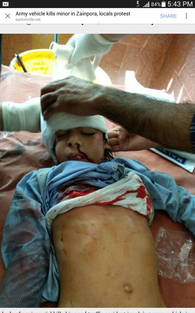 Police takes cognizance of Shopian road accident