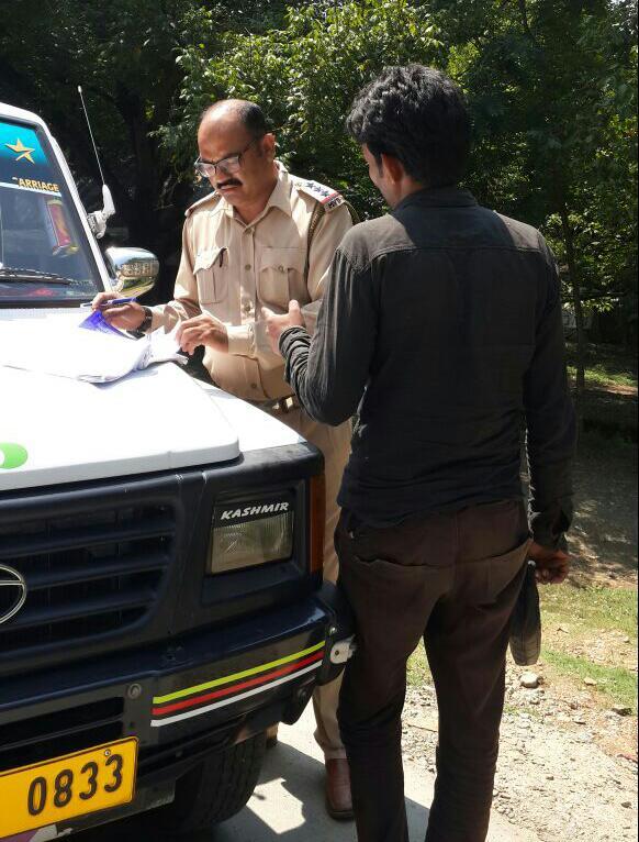 ARTO Kupwara conducts checking