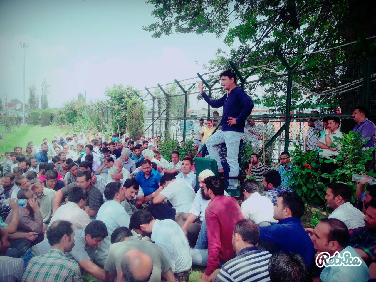 Secretariat Employees protest in CS lawns