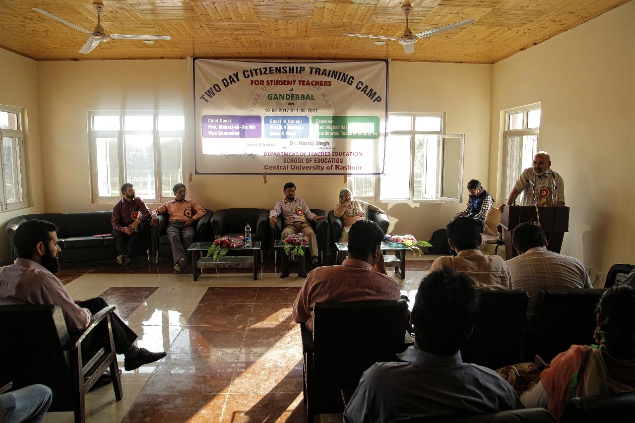 CUK’s 2-day citizenship training camp begins at Ganderbal
