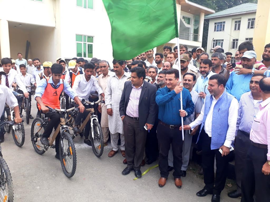Secretary School Education interacts with students in Ganderbal
