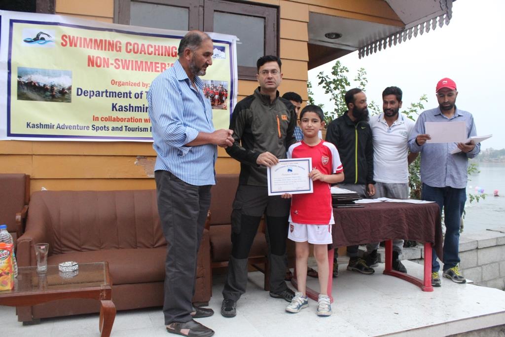 Deptt of tourism trains 200 in swimming
