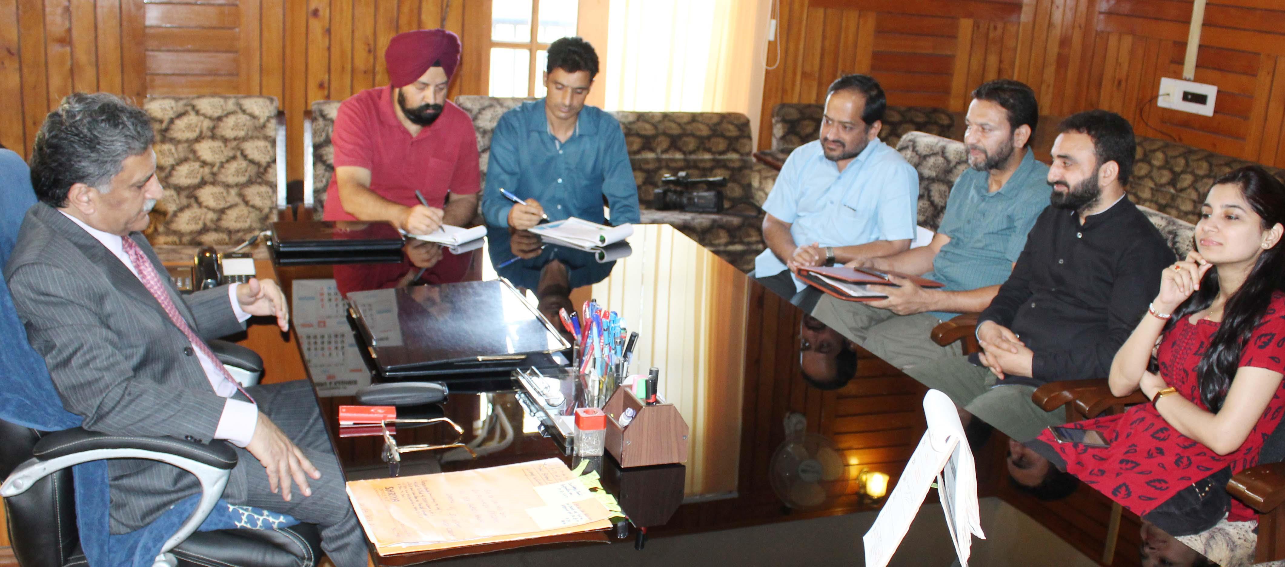 CHRI deputation calls on Khurshid Ganai