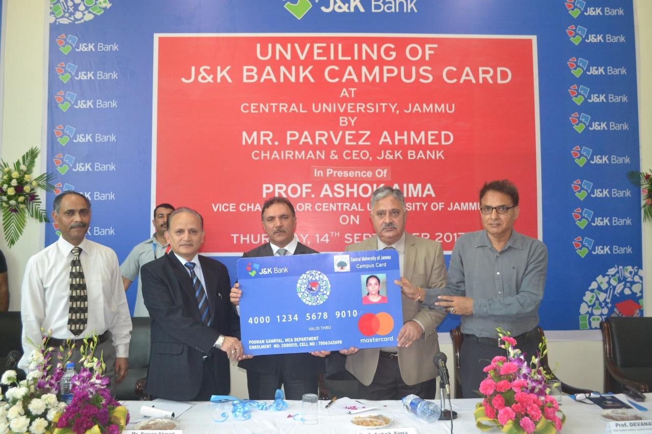 Central University Jammu Goes Digital as J&K Bank Launches Multi function Campus Card for Students