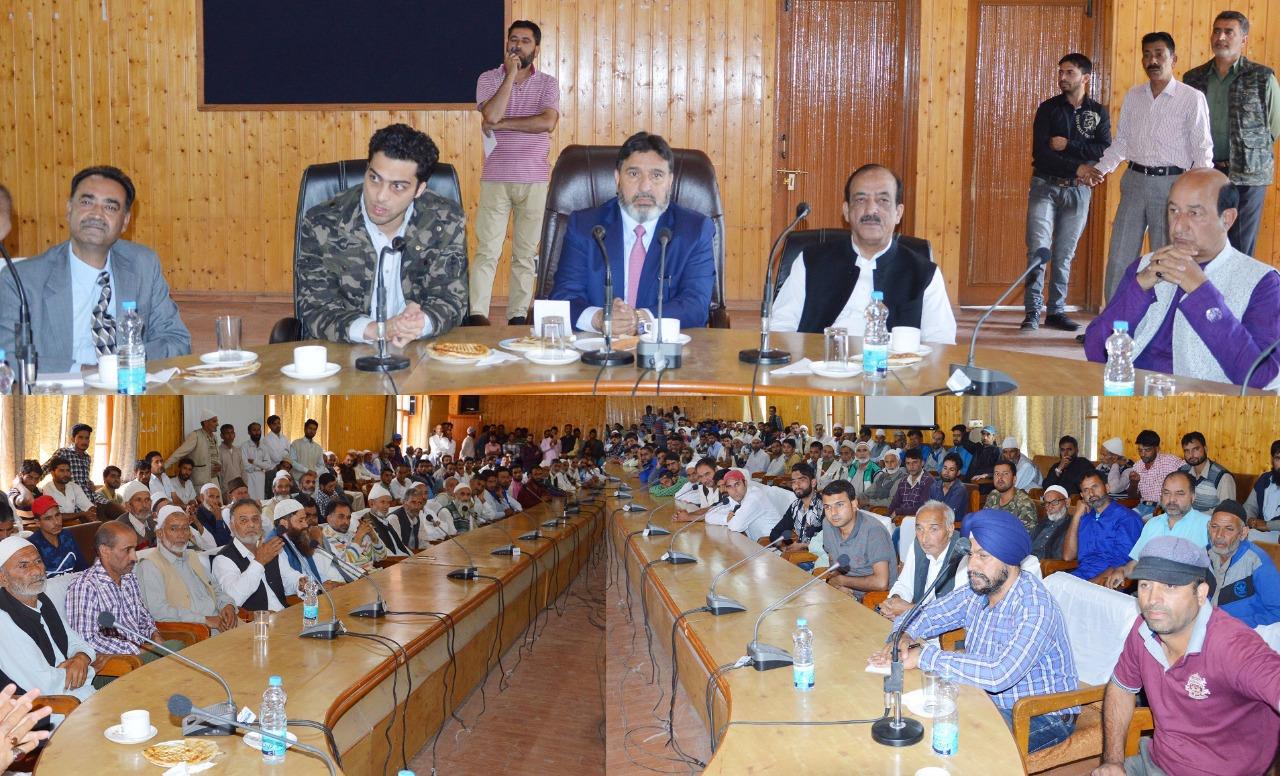 Altaf Bukhari announces Rs 50 lakh for repair of schools in Rafiabad