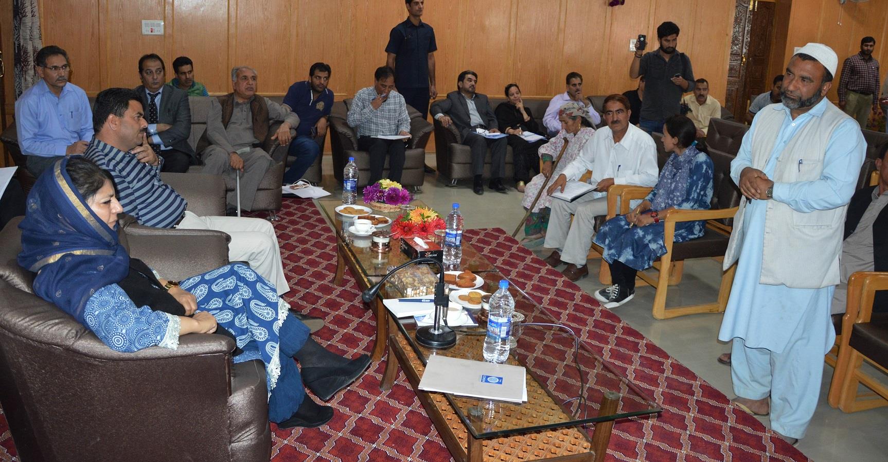 Mehbooba outlines developmental roadmap for Pulwama