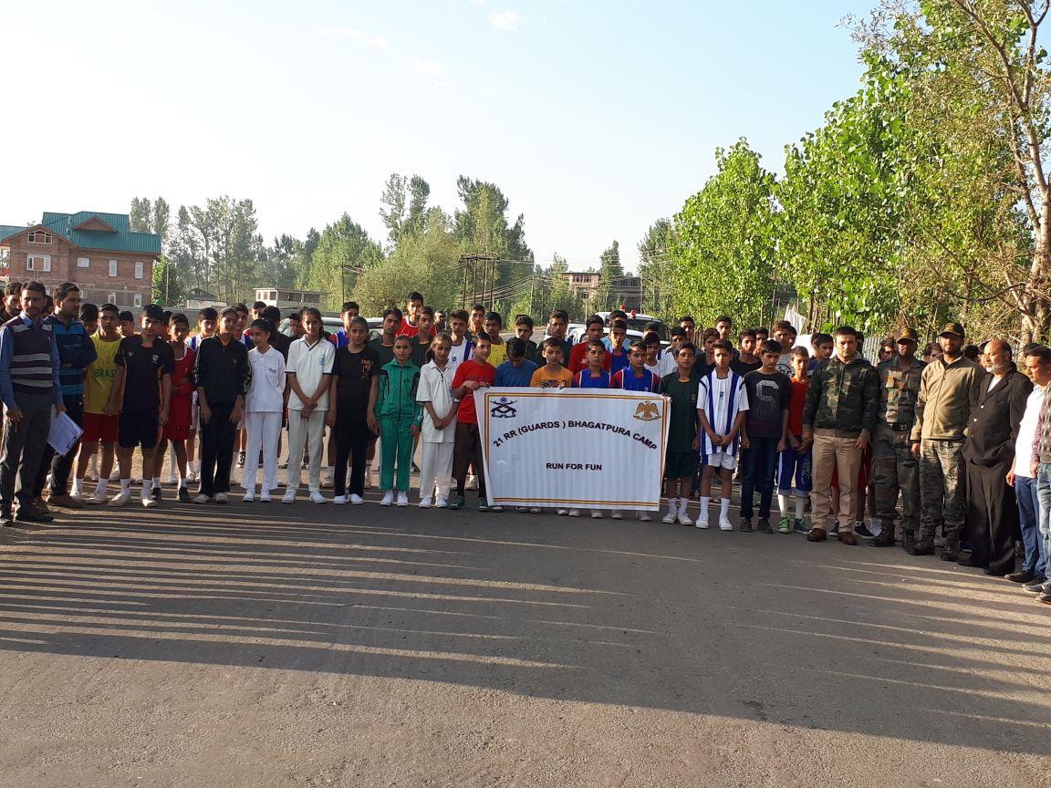 Bhagatpura army camp organises ‘Run for fun’ for the youth of Handwara