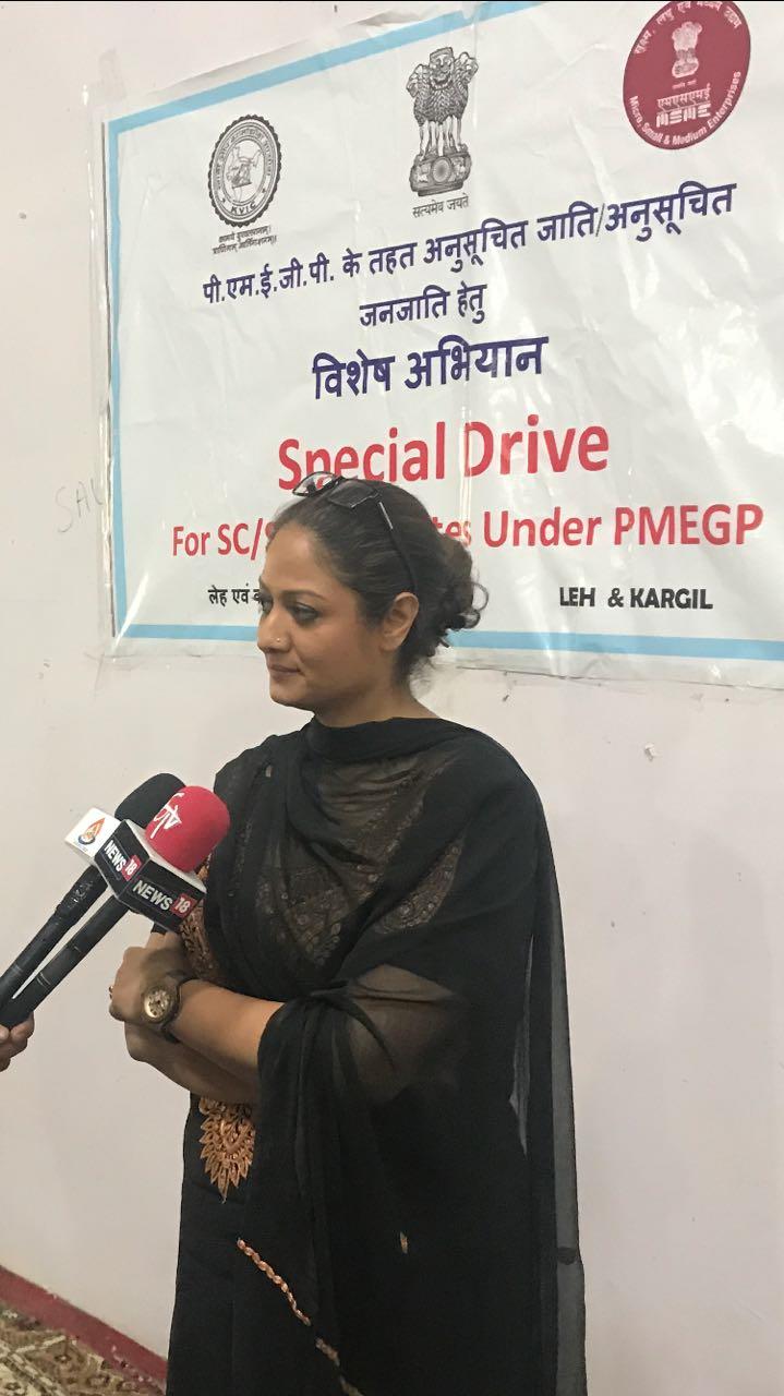 From Ladakh, Dr. Hina starts special drive for SC/ST under PMEGP