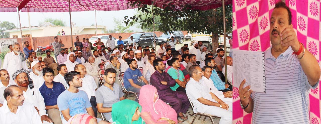 Mega Rs 10 Cr developmental initiative in Nagrota Constituency