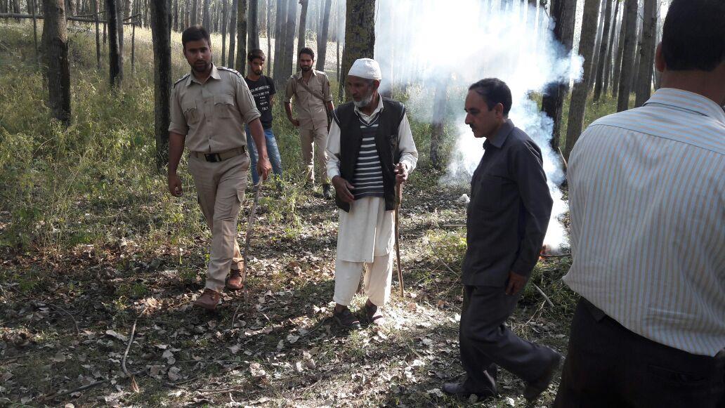 Sopore police destroys bung cultivation in Ladoora Rafiabad