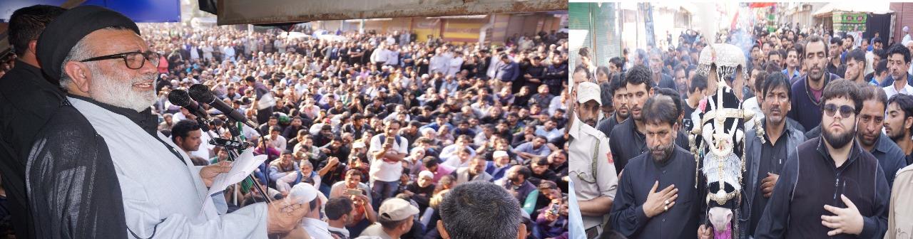 Aga Hasan leads Zuljanah procession in Magam